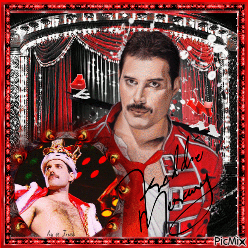 Freddie Mercury - Besplatni animirani GIF