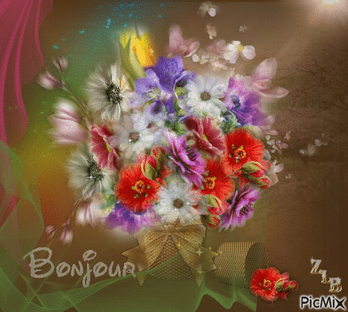 Bonjour  !! - Безплатен анимиран GIF