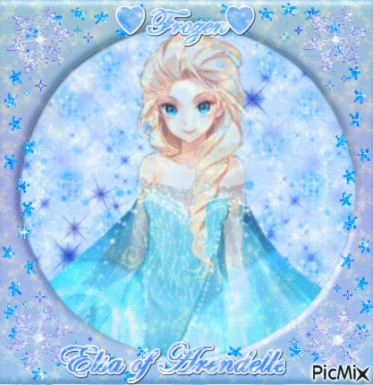 ♥Anime Elsa♥ - Gratis animerad GIF