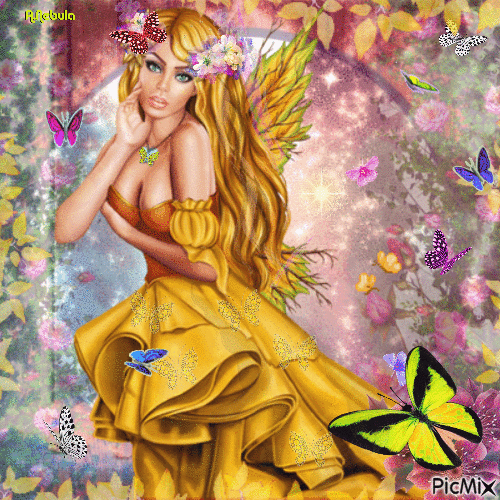 Fairy butterflies - GIF animate gratis