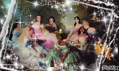 Princesses Disney - Animovaný GIF zadarmo