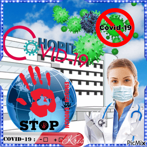 Stop COVID-19 - Bezmaksas animēts GIF