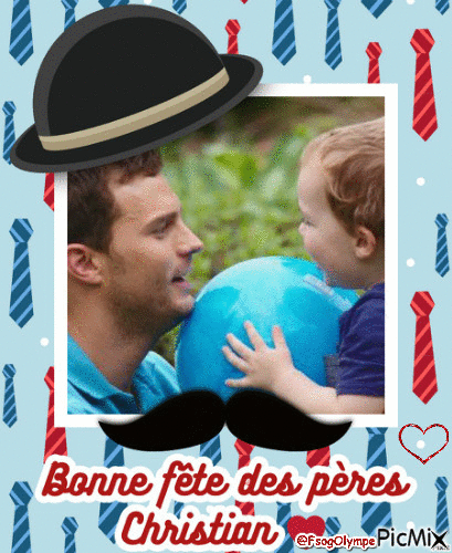 Happy Father's Day Christian Grey 17/6/2018 @FsogOlympe Angie - Gratis animeret GIF