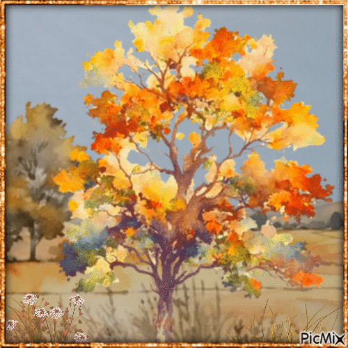 October_tree - Δωρεάν κινούμενο GIF