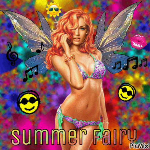 Summer fairy - Animovaný GIF zadarmo
