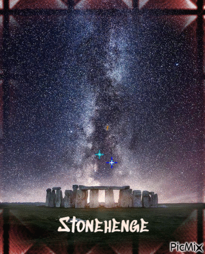 Stonehenge-GIF.   🙂 - GIF เคลื่อนไหวฟรี