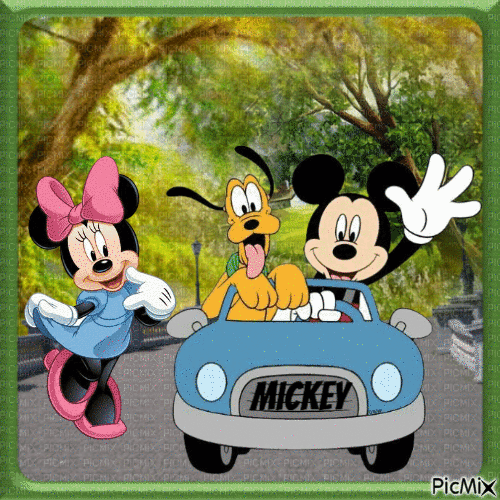 Mickey Mouse. - Animovaný GIF zadarmo
