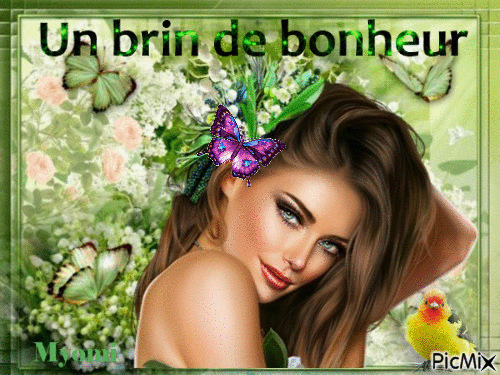 Un brin de bonheur - Бесплатный анимированный гифка