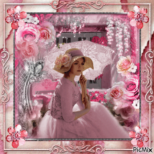 Vintage Rose - Bezmaksas animēts GIF