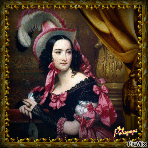 "Ère victorienne"Portrait de la dame du 18ème siècle - 免费动画 GIF