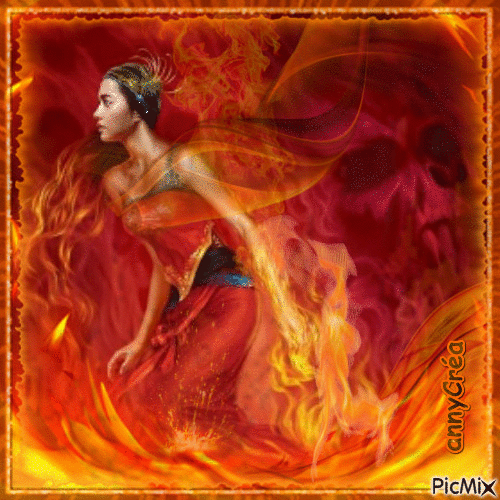 Fire Goddess - Bezmaksas animēts GIF