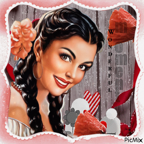 Porträt einer lächelnden Frau - Ingyenes animált GIF