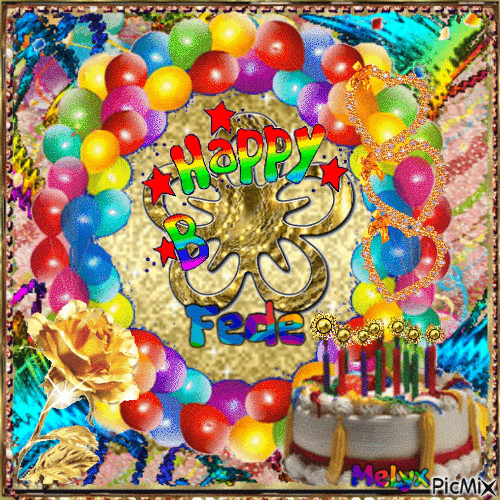 Happy birthday Fede - 免费动画 GIF