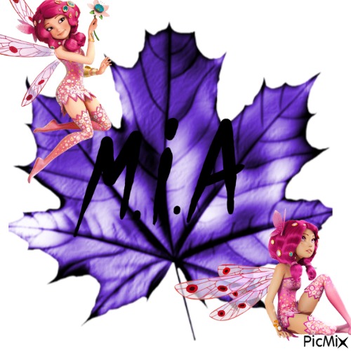Mia feuille violette - бесплатно png
