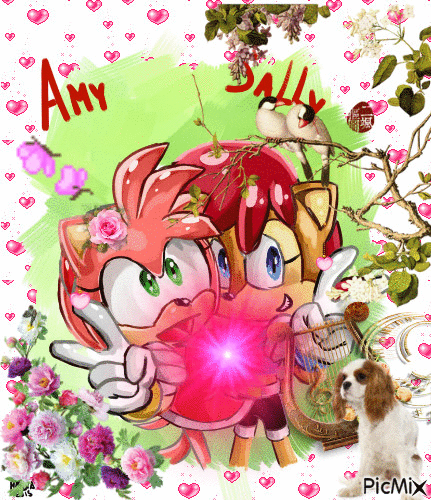amy and sally - GIF animé gratuit