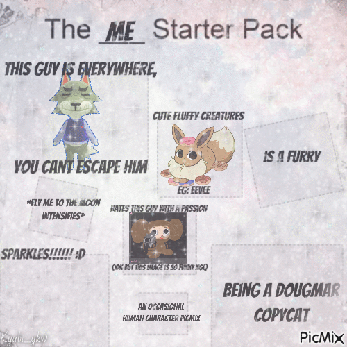 The me starterpack - GIF animé gratuit