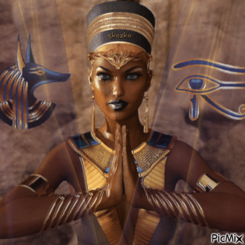 Царица Нефертити - GIF animado gratis