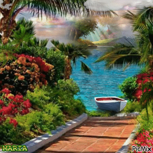 PARADISIAL ISLAND - GIF animado grátis