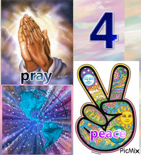 pray for peace - GIF animé gratuit