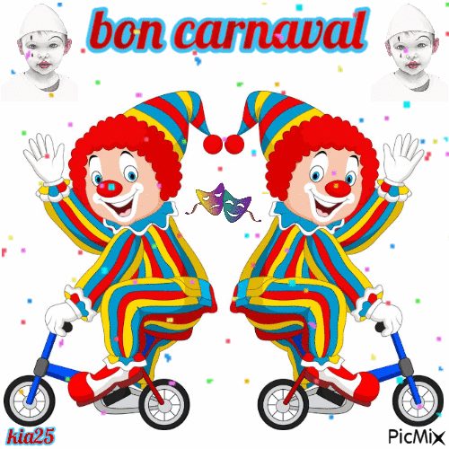 clowns à vélo - 無料のアニメーション GIF