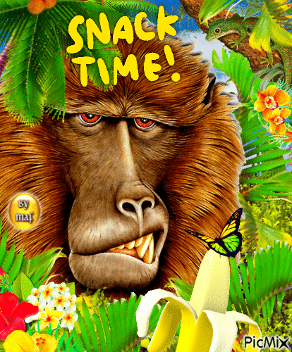 Snack Time - GIF animé gratuit