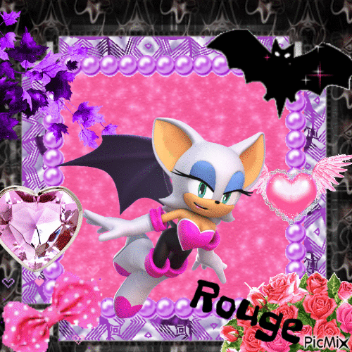Rouge The Bat - Animovaný GIF zadarmo