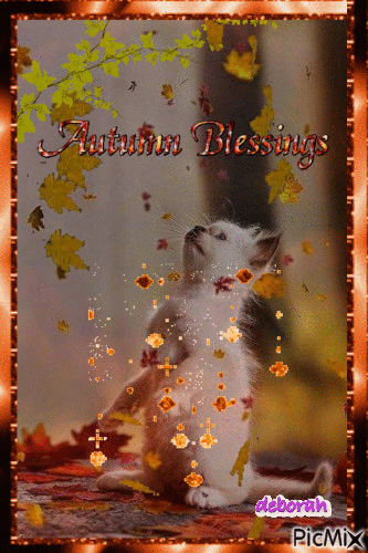 Sweet Autumn Blessings to You Angels.... - GIF animé gratuit