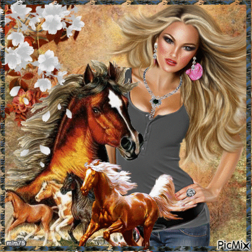 Passion des chevaux - Free animated GIF