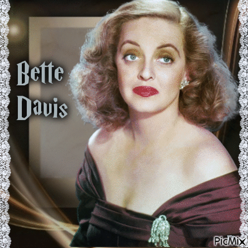 Bette Davis  (Ruth Elizabeth) - GIF animé gratuit