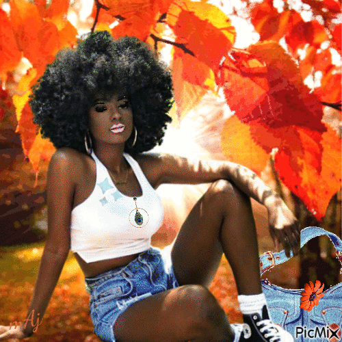 Concours "Femme avec une coupe afro" - GIF animé gratuit