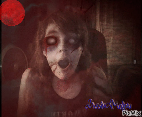 Zombie girl - Ingyenes animált GIF