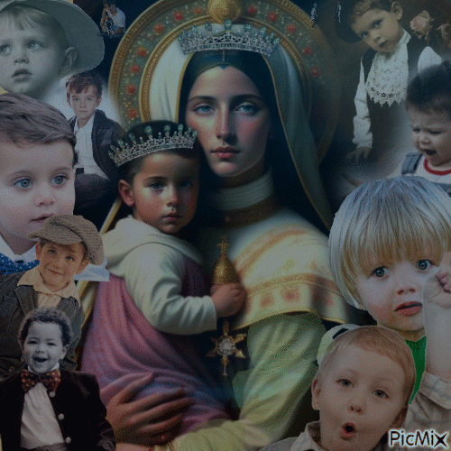 Mother of Salvation Pray for the straying sheep. - Ingyenes animált GIF