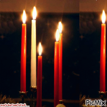 bougies - GIF animado grátis