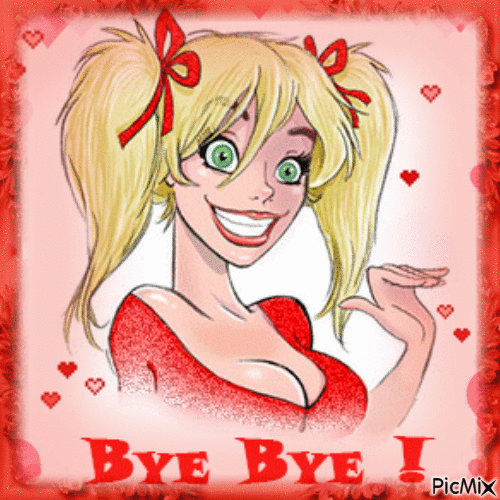 Bye Bye - Animovaný GIF zadarmo