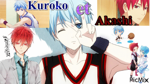 Kuroko et Akashi - Besplatni animirani GIF