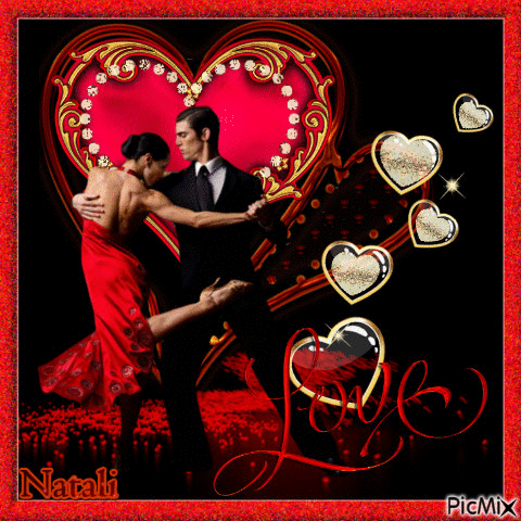 Tango et amour - Gratis animeret GIF
