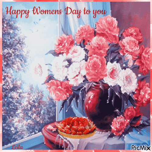 Happy Womens Day. 8. March. - Besplatni animirani GIF
