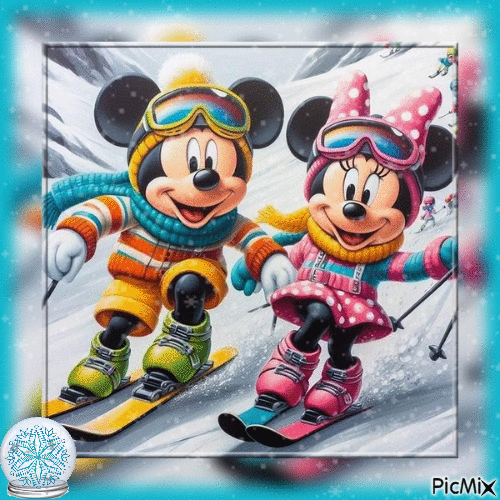Minnie et Mickey Mouse - 免费动画 GIF