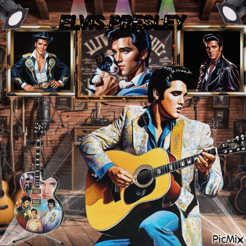 Elvis Presley - GIF animé gratuit