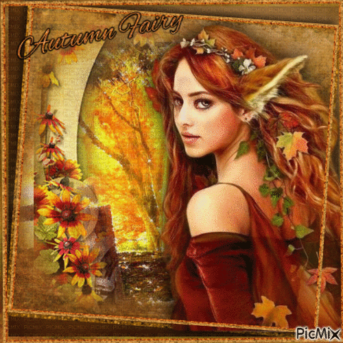 Autumn fairy. Concorso - GIF animé gratuit