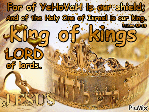 KING of kings, LORD of lords is JESUS! - Бесплатный анимированный гифка