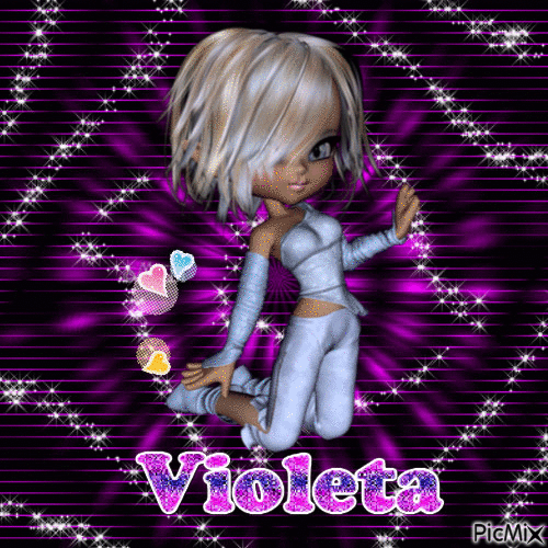 Violeta - GIF animado gratis