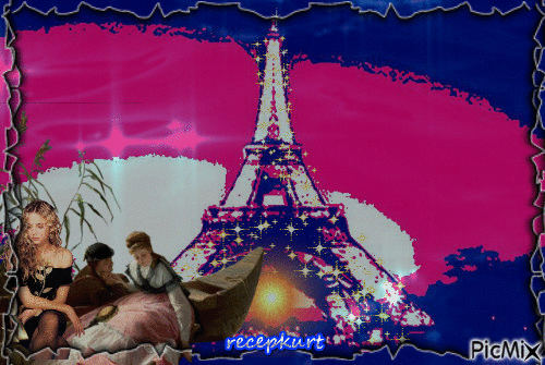 Paris, ville lumière avec un touche Pop - Bezmaksas animēts GIF