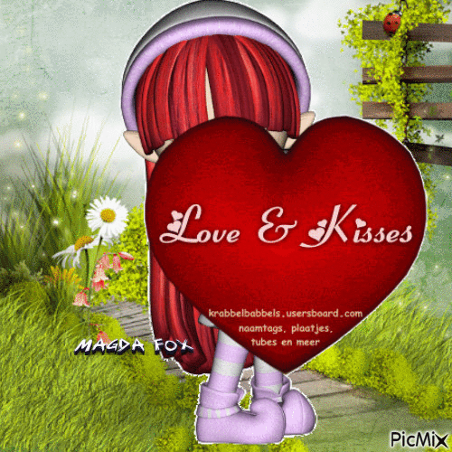 LOVE E KISSES - 免费动画 GIF