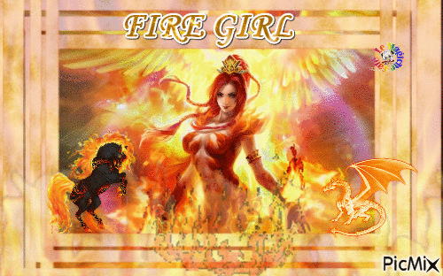 fire lady - Gratis geanimeerde GIF