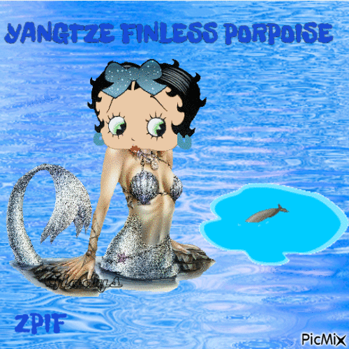 Yangtze fFnless Porpoise - Безплатен анимиран GIF