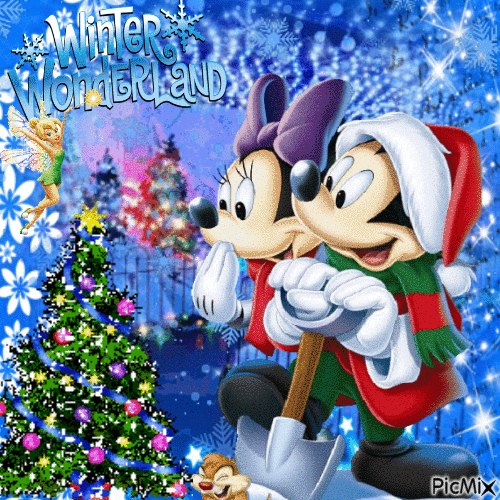 Mickey's Winter Wonderland Christmas - Ilmainen animoitu GIF