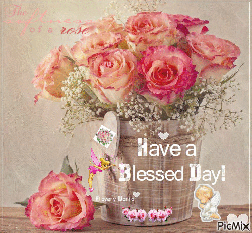 Have a Blessed Day - GIF animasi gratis