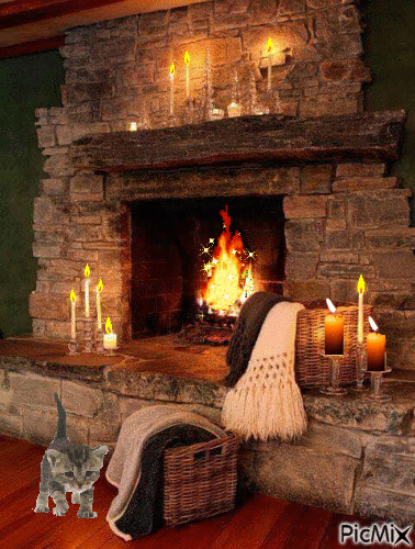 Fireplace - Gratis geanimeerde GIF