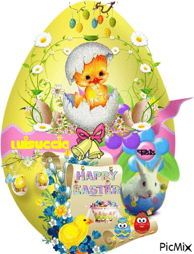 Happy Easter Luisuccia - Бесплатный анимированный гифка